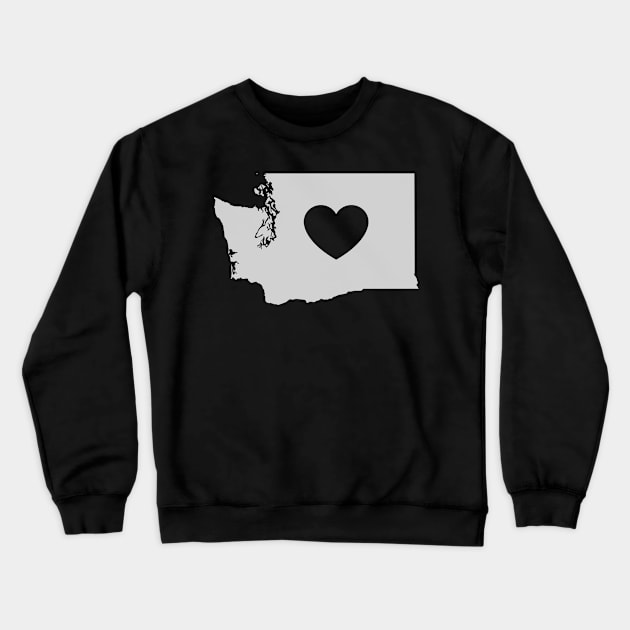 Washington Love Heart Crewneck Sweatshirt by helloshirts